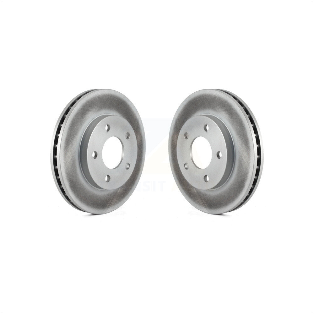 Front Coated Disc Brake Rotors Pair For Buick Rendezvous Pontiac Aztek KG-100020