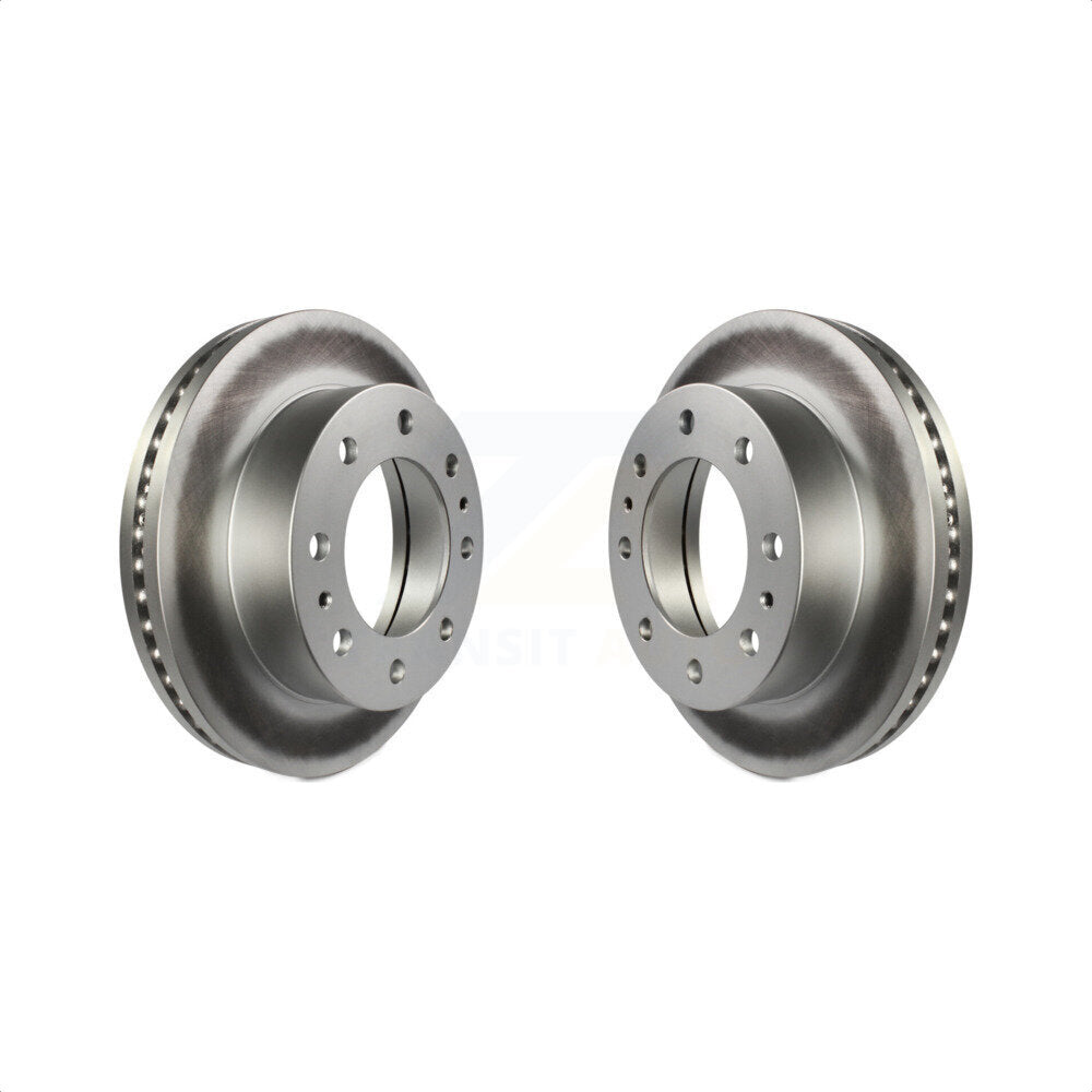 Front Coated Disc Brake Rotors Pair For Chevrolet Express 3500 GMC Savana Silverado HD Sierra Classic 4500 KG-100021