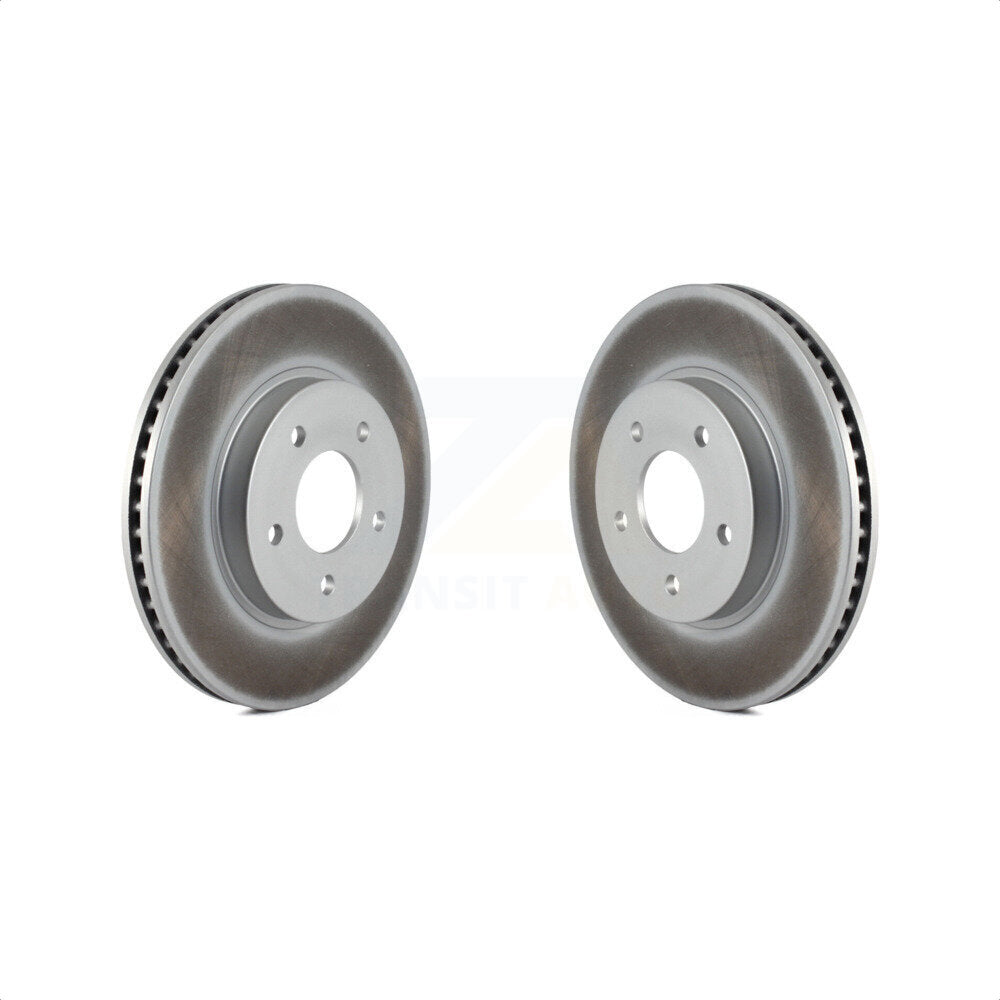 Front Coated Disc Brake Rotors Pair For Saturn Vue Chevrolet Equinox Pontiac Torrent KG-100025