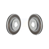 Front Coated Disc Brake Rotors Pair For Saturn Vue Chevrolet Equinox Pontiac Torrent KG-100025