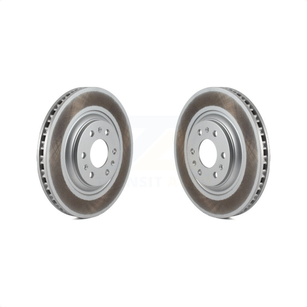 Front Coated Disc Brake Rotors Pair For 2004-2009 Cadillac SRX KG-100034