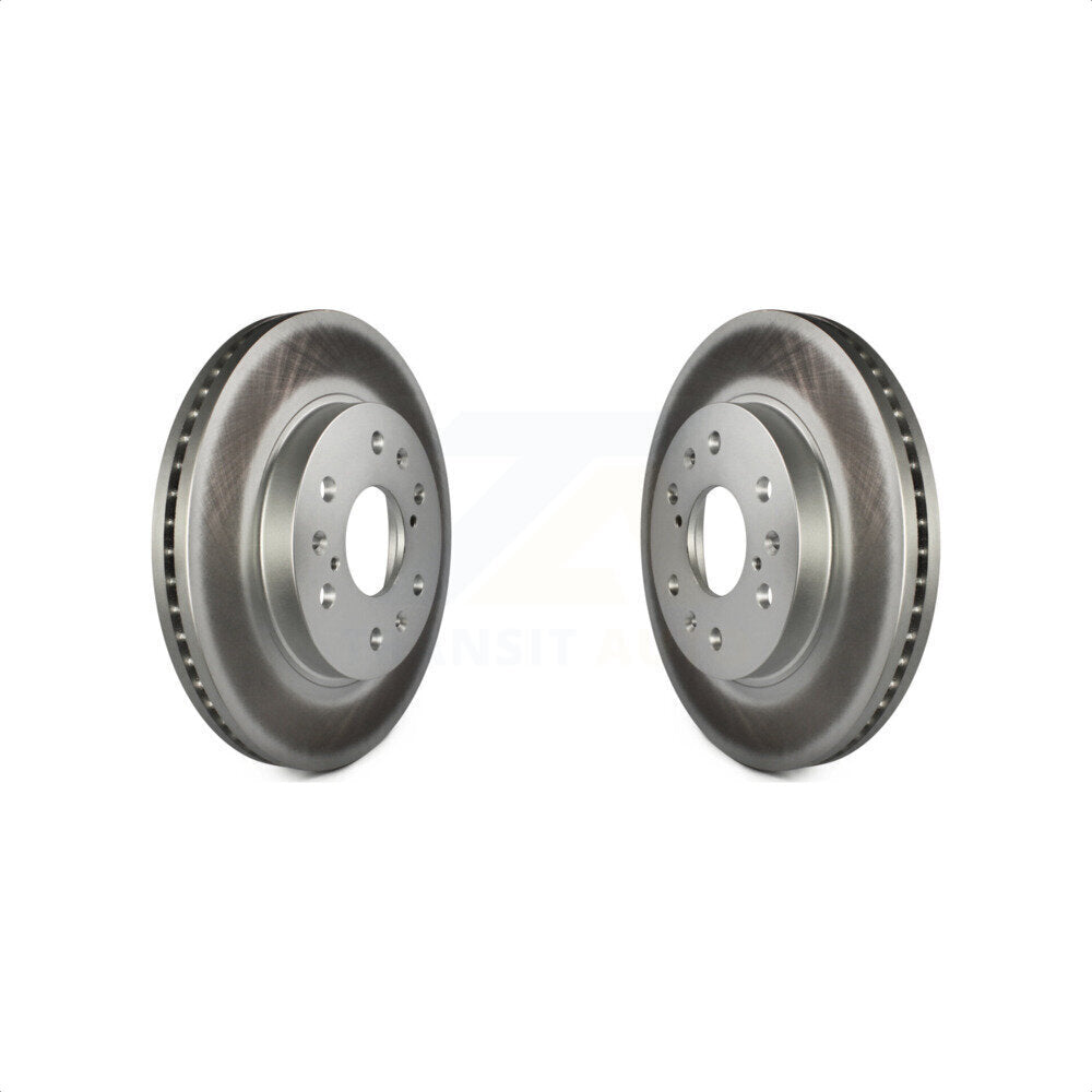 Front Coated Disc Brake Rotors Pair For Chevrolet Silverado 1500 GMC Sierra Tahoe Cadillac Yukon Suburban Escalade XL Avalanche Classic XTS ESV Express LD EXT Savana Limited KG-100035