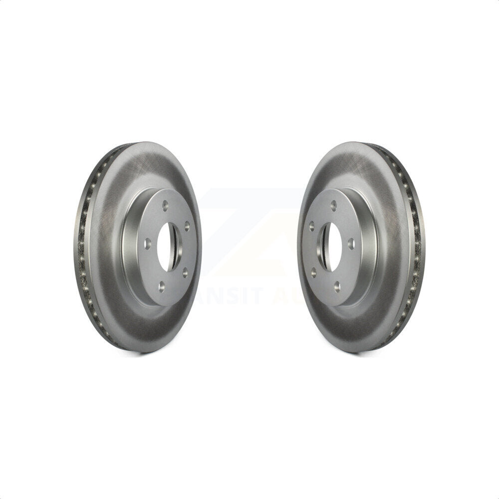 Front Coated Disc Brake Rotors Pair For Chevrolet Cobalt Pontiac G5 KG-100045