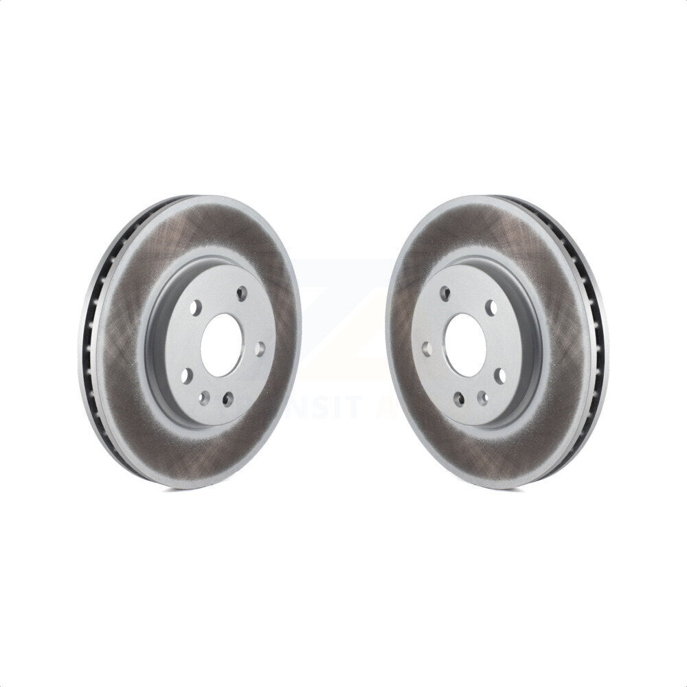 Front Coated Disc Brake Rotors Pair For Cadillac CTS KG-100049