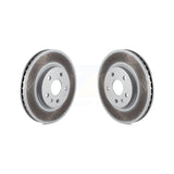 Front Coated Disc Brake Rotors Pair For Cadillac CTS KG-100049
