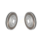 Front Coated Disc Brake Rotors Pair For Cadillac SRX Saab 9-4X KG-100054