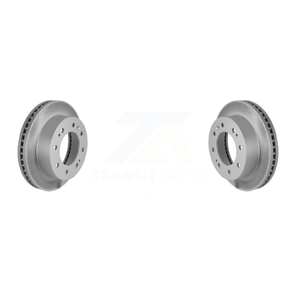 Front Coated Disc Brake Rotors Pair For Chevrolet Silverado 2500 HD GMC Sierra 1500 3500 Suburban KG-100057