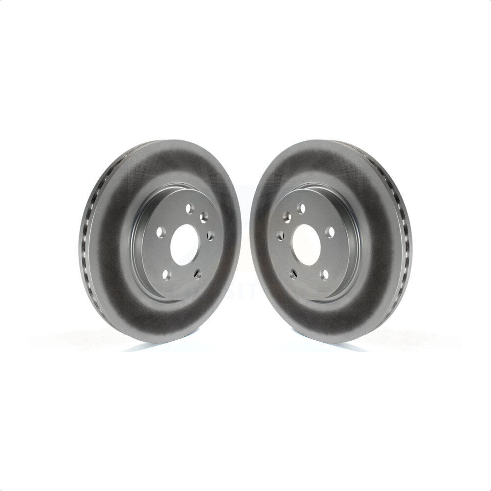 Front Coated Disc Brake Rotors Pair For Chevrolet Buick Encore Trax Sonic KG-100059