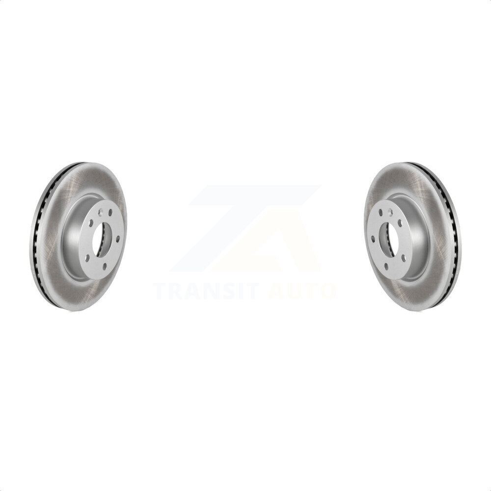 Front Coated Disc Brake Rotors Pair For Cadillac ATS CT4 KG-100060