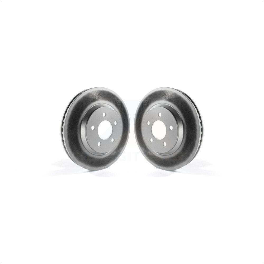Front Coated Disc Brake Rotors Pair For Ford Mustang KG-100087