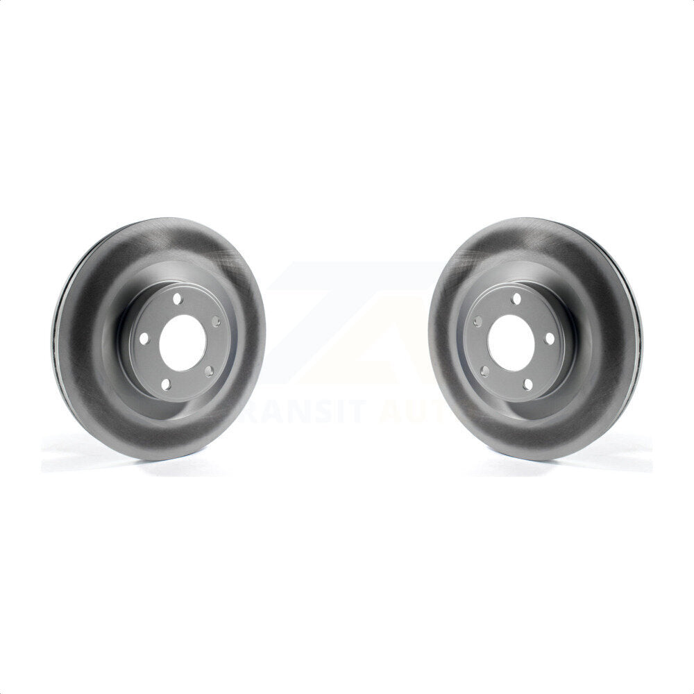 Front Coated Disc Brake Rotors Pair For Ford Edge Lincoln MKX KG-100092