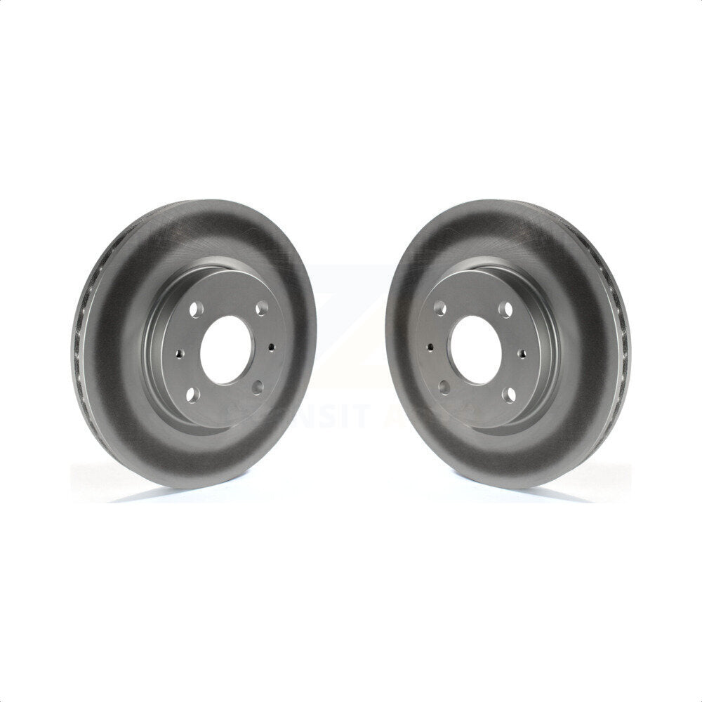 Front Coated Disc Brake Rotors Pair For 2008-2011 Ford Focus KG-100094