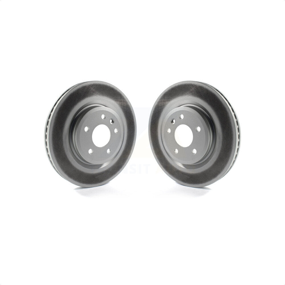 Front Coated Disc Brake Rotors Pair For Ford Explorer Taurus Flex Lincoln MKS MKT KG-100097