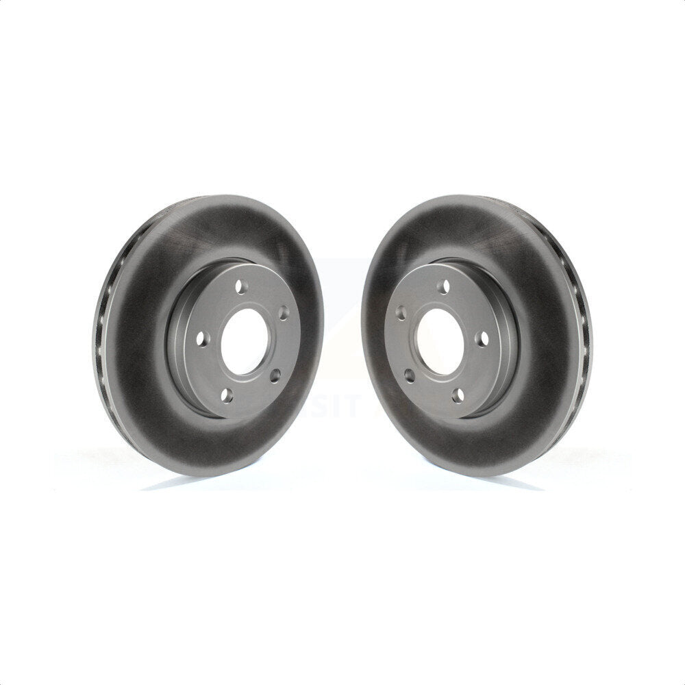 Front Coated Disc Brake Rotors Pair For Ford Focus C-Max KG-100102