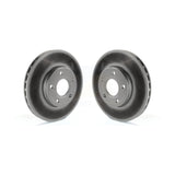 Front Coated Disc Brake Rotors Pair For Ford Focus C-Max KG-100102
