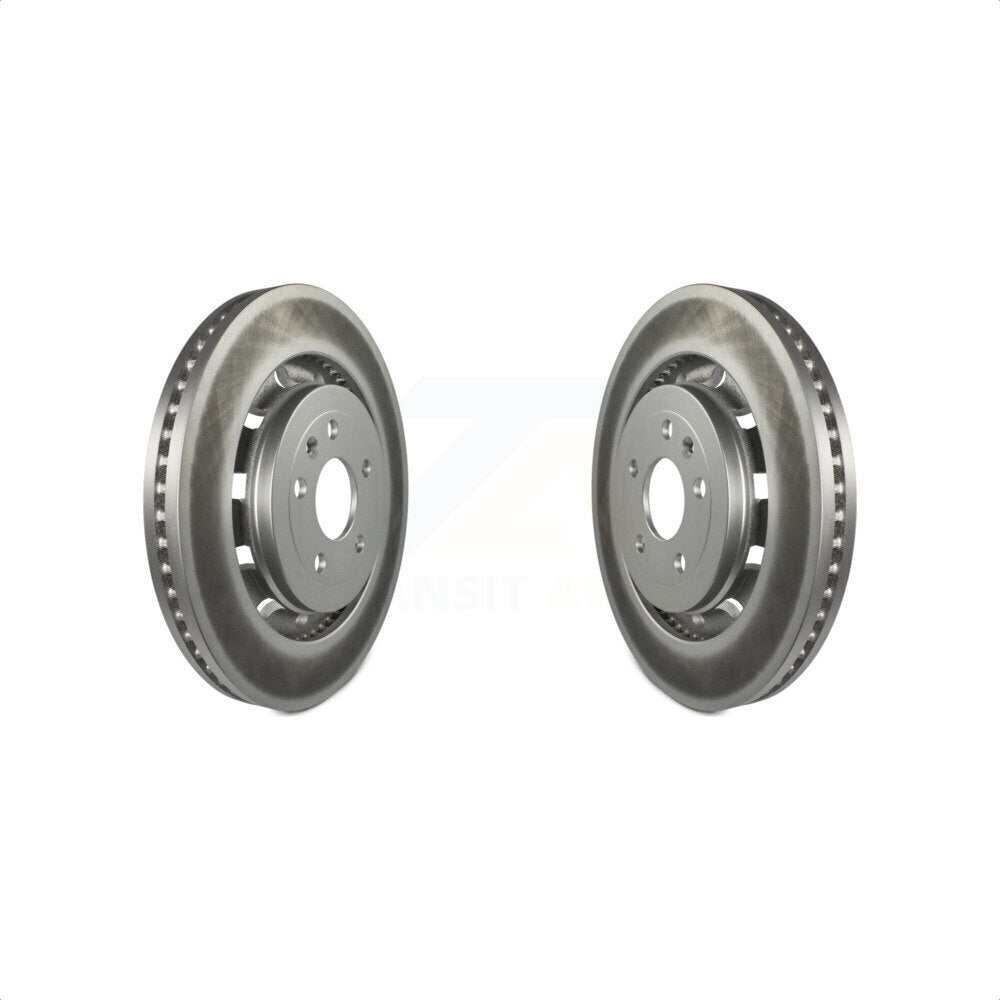 Front Coated Disc Brake Rotors Pair For Ford Explorer Taurus Flex Police Interceptor Utility Lincoln Sedan MKS MKT Special Service KG-100103