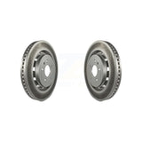 Front Coated Disc Brake Rotors Pair For Ford Explorer Taurus Flex Police Interceptor Utility Lincoln Sedan MKS MKT Special Service KG-100103