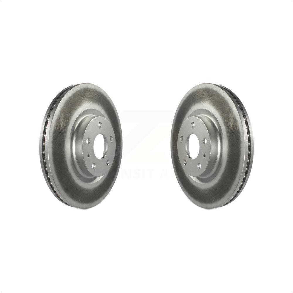 Front Coated Disc Brake Rotors Pair For Ford Fusion Lincoln MKZ KG-100105