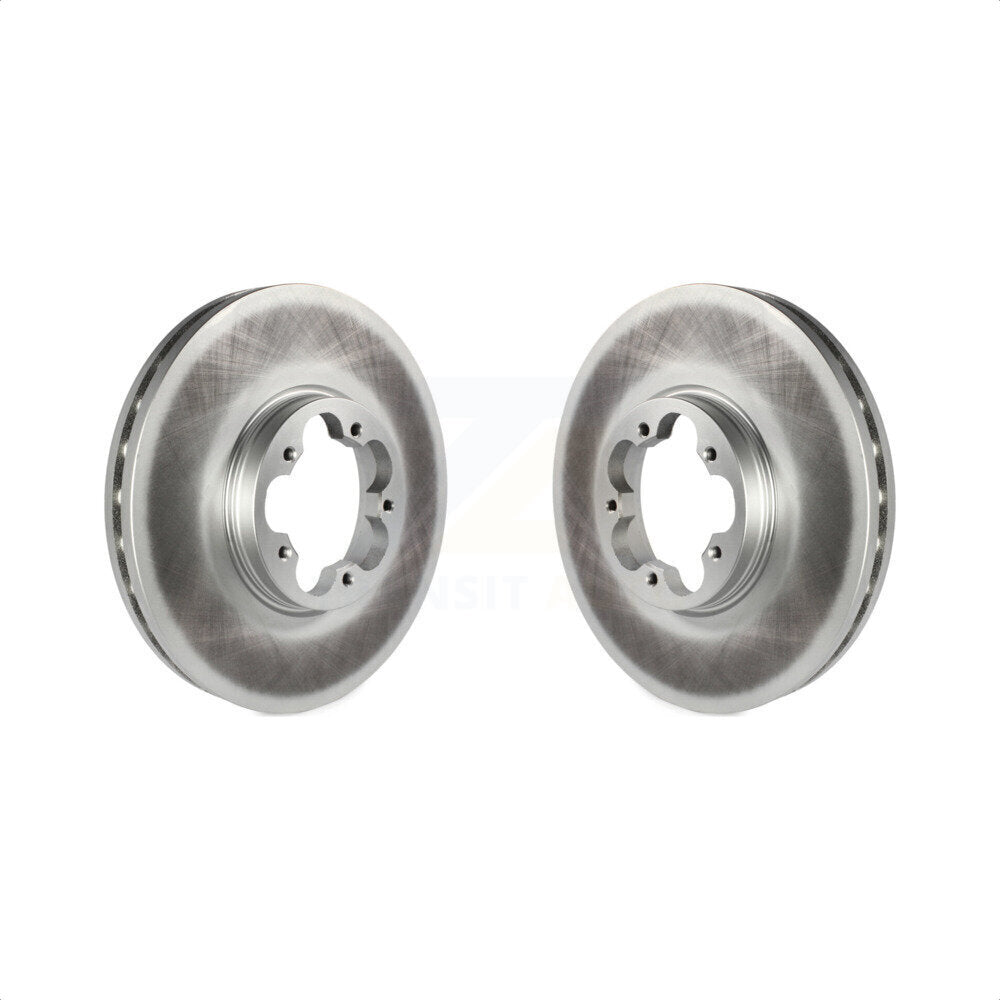 Front Coated Disc Brake Rotors Pair For Ford Transit-250 Transit-350 Transit-150 KG-100107