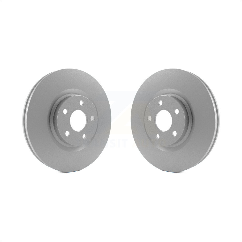 Front Coated Disc Brake Rotors Pair For Ford Edge Lincoln Continental Police Responder Hybrid SSV Plug-In KG-100109