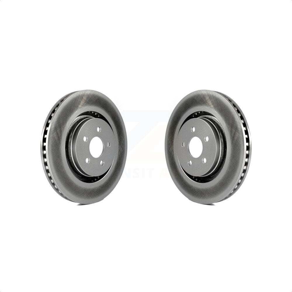 Front Coated Disc Brake Rotors Pair For Ford Edge Fusion Lincoln MKX MKZ Nautilus Continental KG-100111