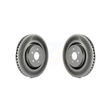 Front Coated Disc Brake Rotors Pair For Ford Edge Fusion Lincoln MKX MKZ Nautilus Continental KG-100111