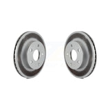 Front Coated Disc Brake Rotors Pair For 1999-2004 Jeep Grand Cherokee KG-100115