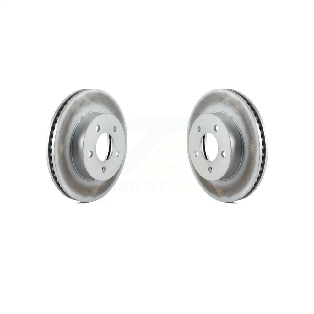 Front Coated Disc Brake Rotors Pair For 2002-2007 Jeep Liberty KG-100120