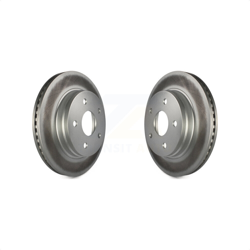 Front Coated Disc Brake Rotors Pair For Ram 1500 Dodge Durango Classic Chrysler Aspen KG-100123