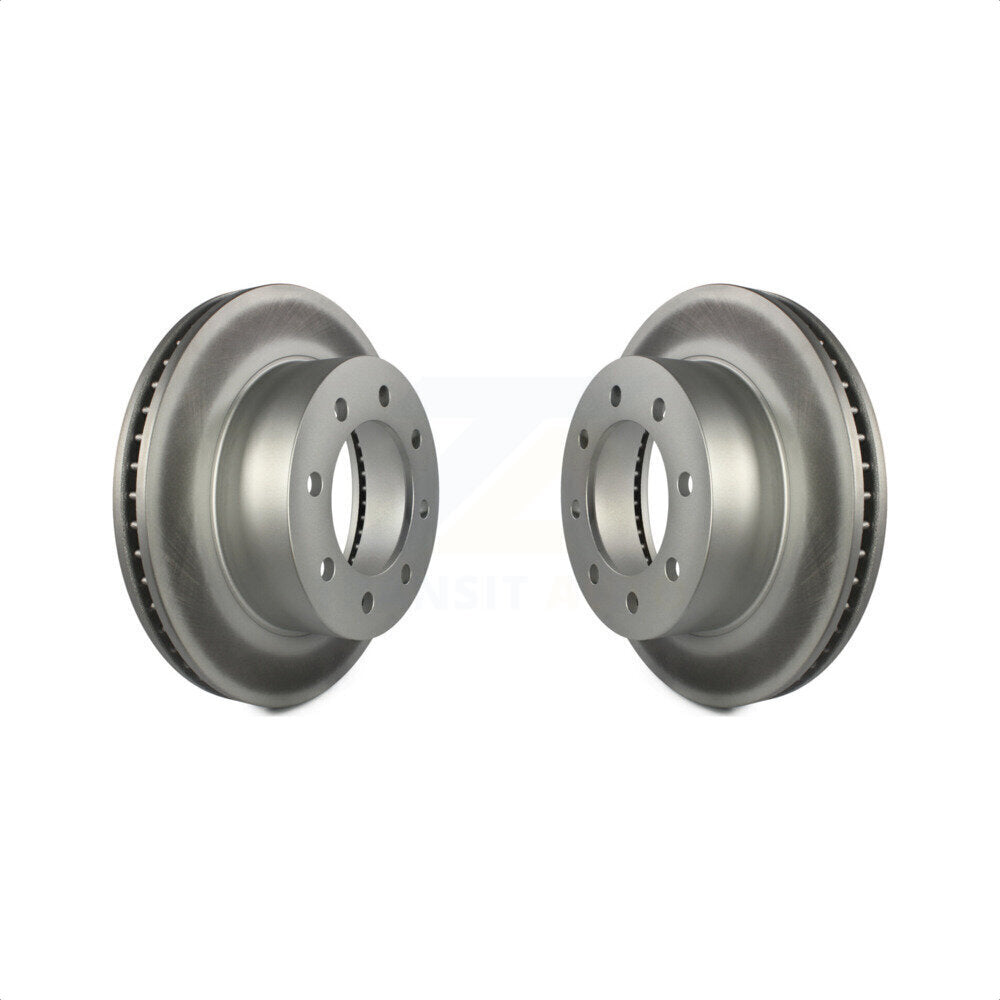 Front Coated Disc Brake Rotors Pair For Dodge Ram 2500 1500 3500 KG-100124