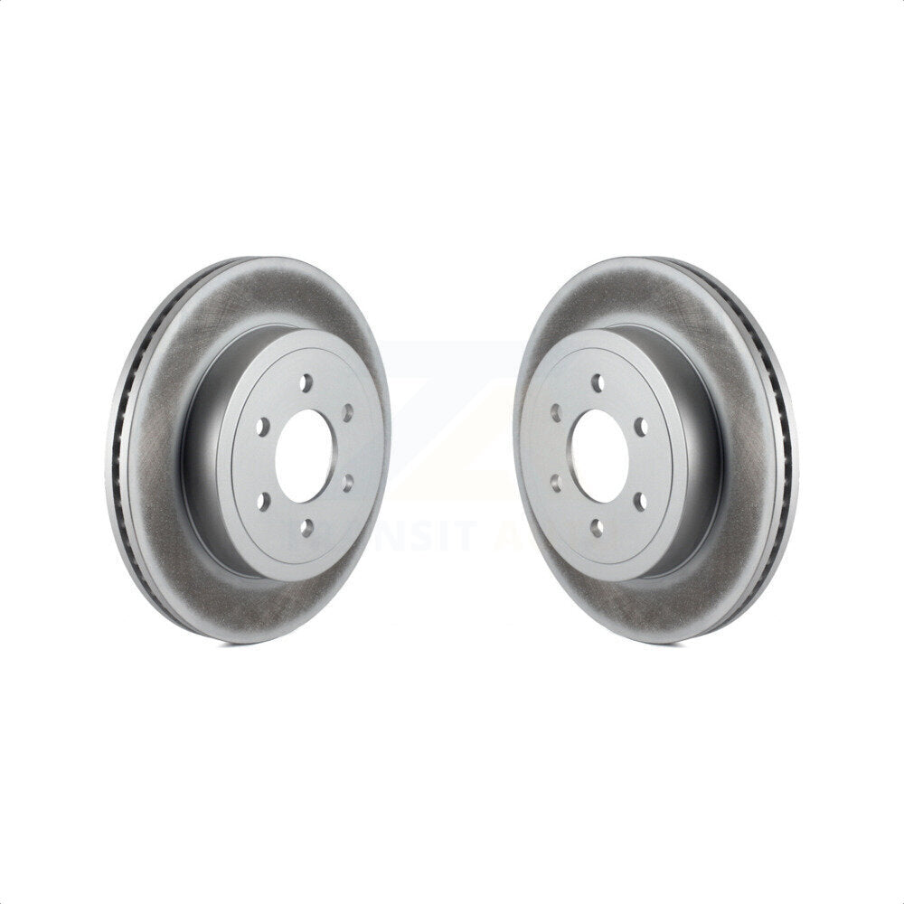 Front Coated Disc Brake Rotors Pair For 2003-2004 Dodge Dakota KG-100125