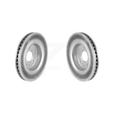 Front Coated Disc Brake Rotors Pair For Jeep Grand Cherokee Commander KG-100130
