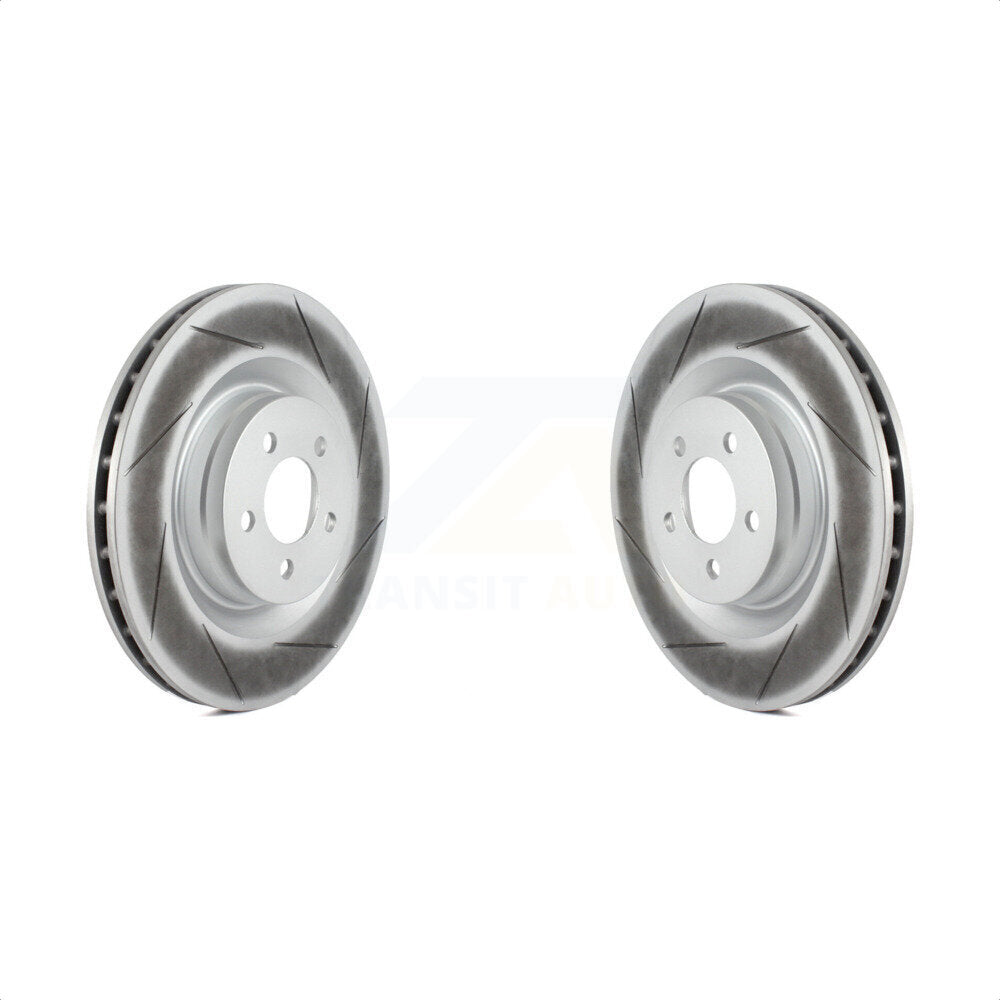 Front Coated Disc Brake Rotors Pair For Dodge Charger Chrysler 300 Challenger Magnum KG-100132