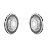Front Coated Disc Brake Rotors Pair For Dodge Charger Chrysler 300 Challenger Magnum KG-100132