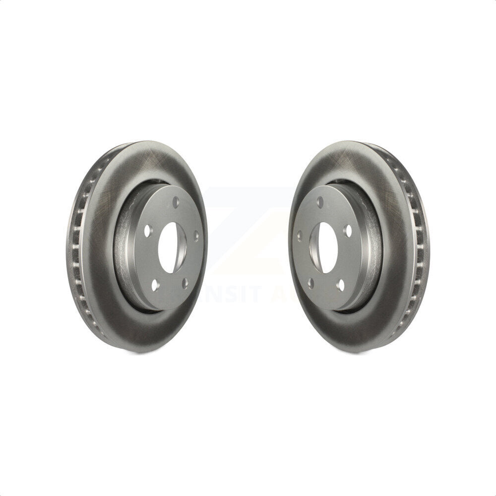 Front Coated Disc Brake Rotors Pair For Jeep Wrangler JK KG-100135