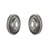 Front Coated Disc Brake Rotors Pair For Jeep Wrangler JK KG-100135