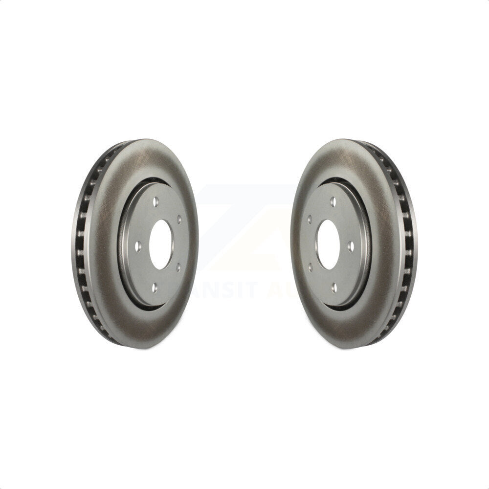 Front Coated Disc Brake Rotors Pair For Dodge Grand Caravan Chrysler Town & Country Journey Volkswagen Routan Ram C/V KG-100138