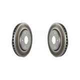 Front Coated Disc Brake Rotors Pair For Dodge Grand Caravan Chrysler Town & Country Journey Volkswagen Routan Ram C/V KG-100138