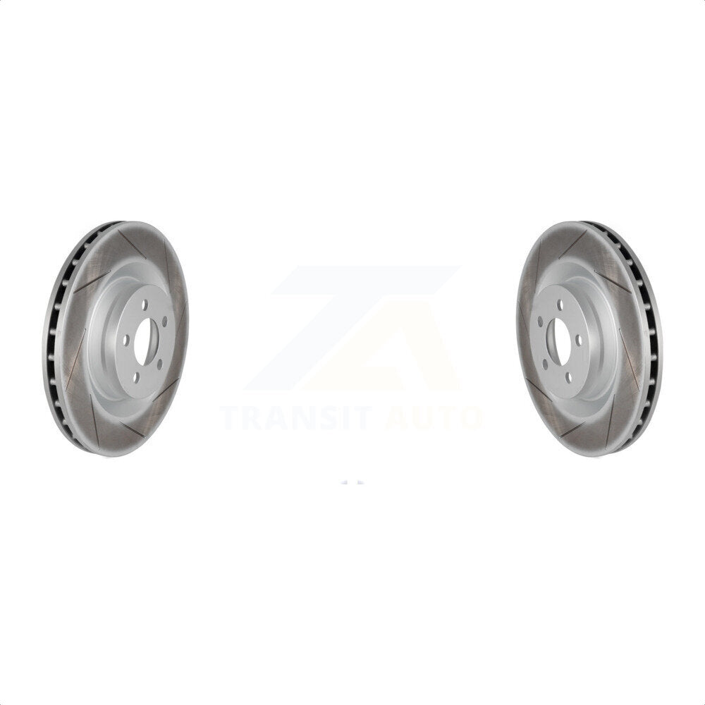 Front Coated Disc Brake Rotors Pair For Dodge Charger Chrysler 300 Challenger Magnum KG-100139