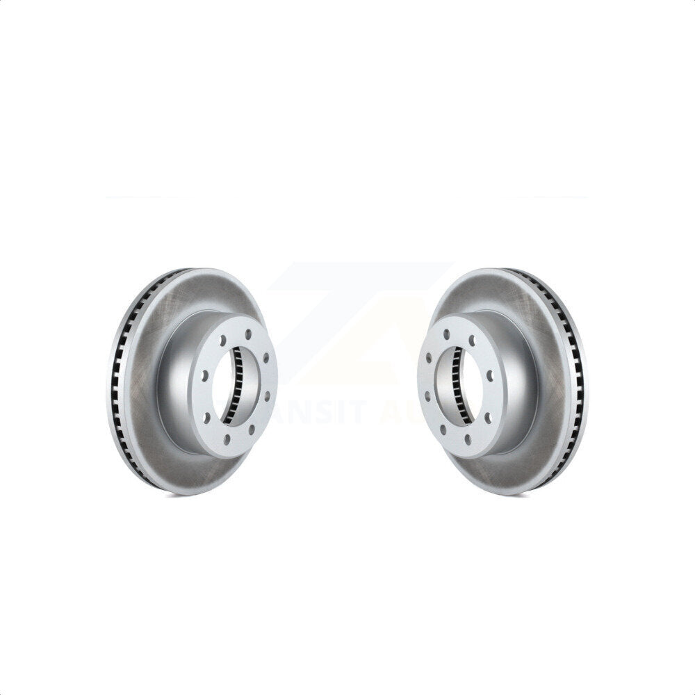 Front Coated Disc Brake Rotors Pair For Ram 2500 3500 1500 Dodge KG-100140