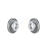 Front Coated Disc Brake Rotors Pair For Ram 2500 3500 1500 Dodge KG-100140