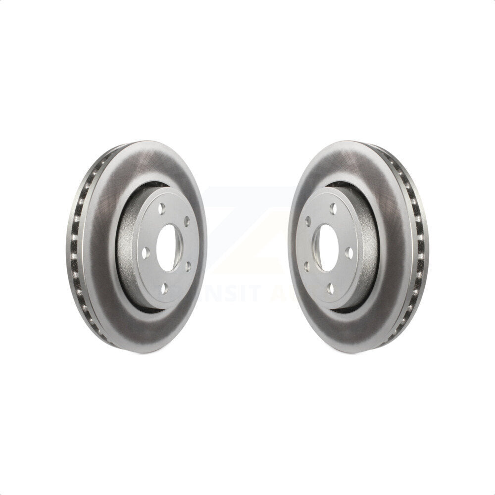 Front Coated Disc Brake Rotors Pair For Jeep Grand Cherokee Dodge Durango KG-100142