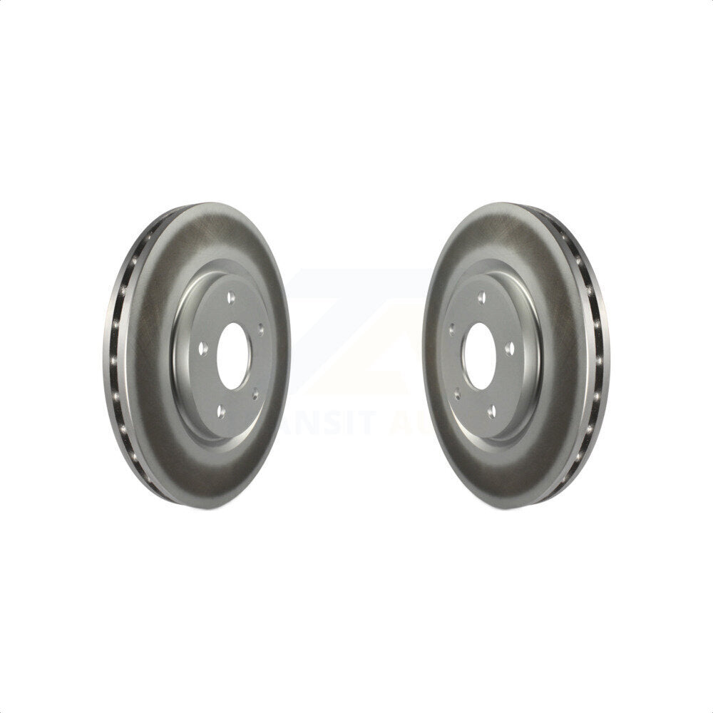 Front Coated Disc Brake Rotors Pair For Dodge Grand Caravan Chrysler Journey Town & Country Pacifica Ram C/V Volkswagen Routan Voyager KG-100145