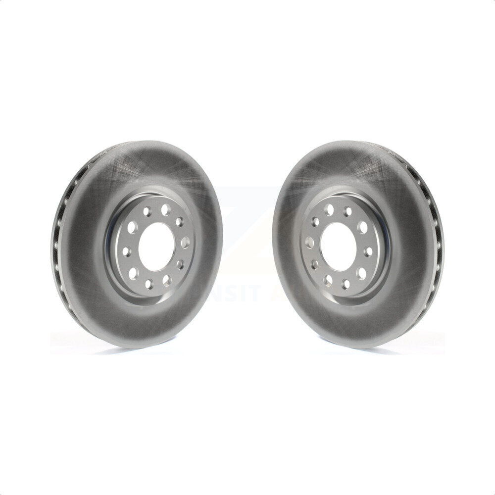 Front Coated Disc Brake Rotors Pair For Jeep Renegade Compass Dodge Dart Chrysler 200 Fiat 500X KG-100146