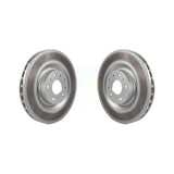 Front Coated Disc Brake Rotors Pair For 2014-2020 Fiat 500L KG-100148