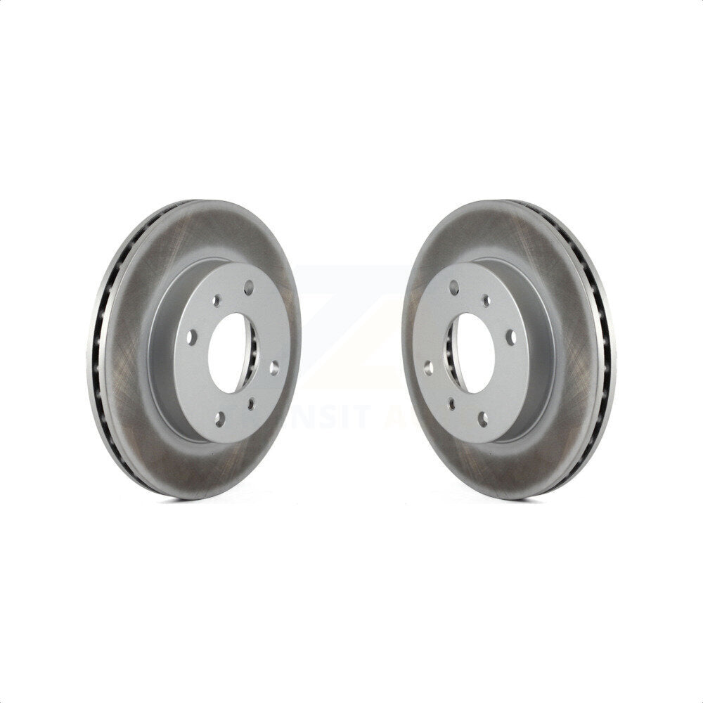 Front Coated Disc Brake Rotors Pair For Nissan Sentra 240SX INFINITI G20 Stanza Axxess KG-100149
