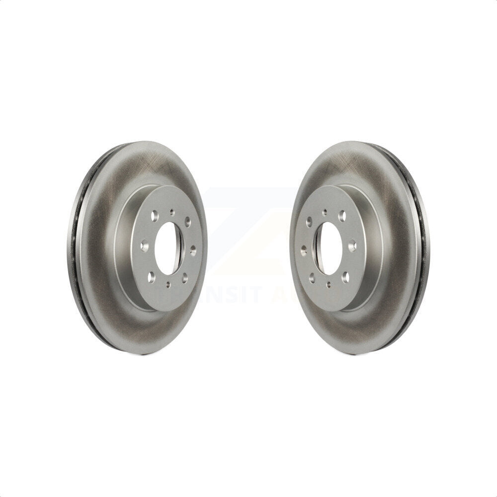 Front Coated Disc Brake Rotors Pair For Honda Civic Fit Acura Integra Insight del Sol EL KG-100150