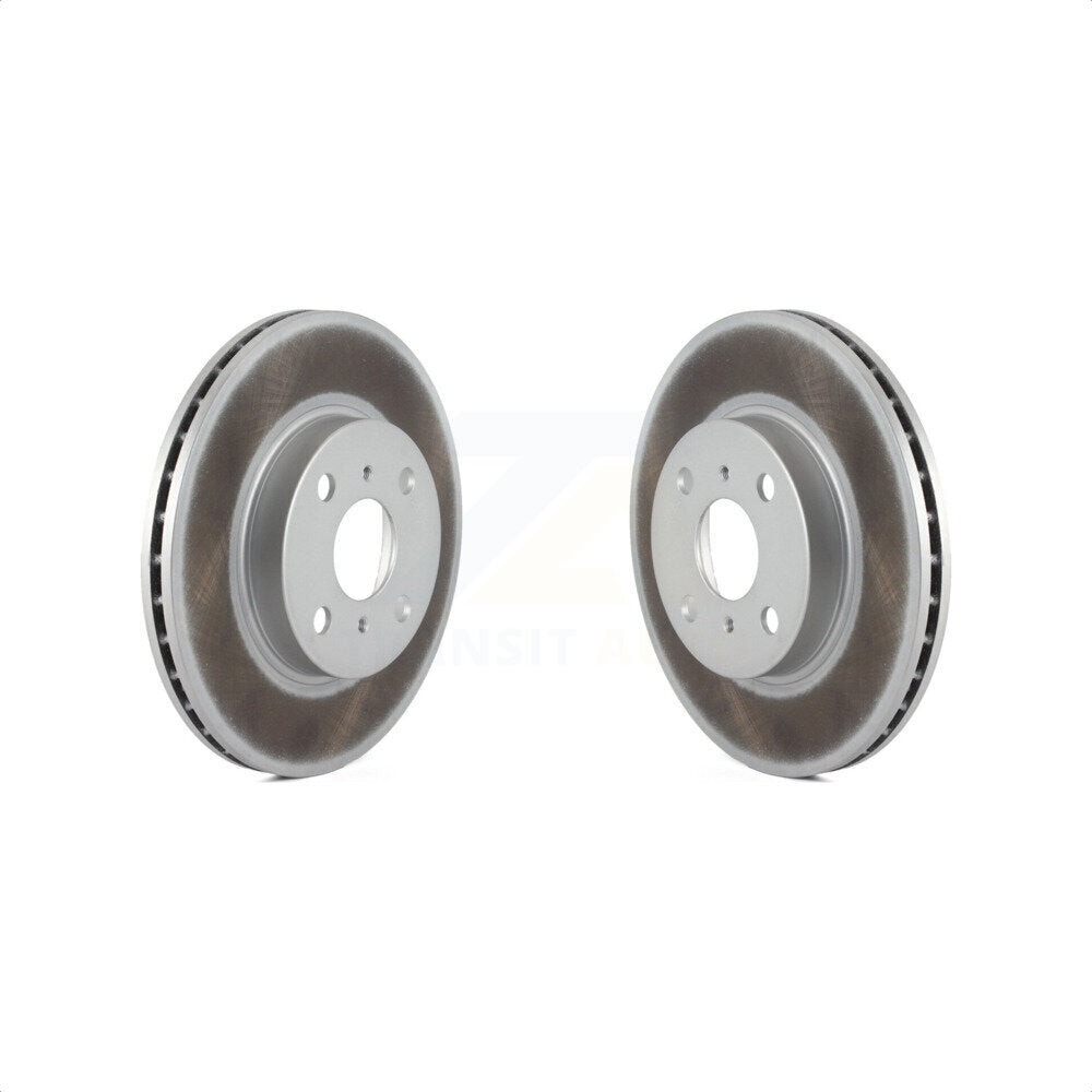 Front Coated Disc Brake Rotors Pair For Toyota Corolla Prizm Chevrolet Geo Prius KG-100155