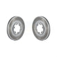 Front Coated Disc Brake Rotors Pair For Nissan Pathfinder INFINITI QX4 KG-100162