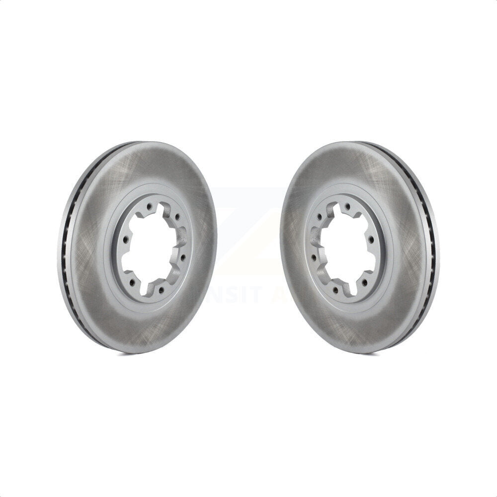 Front Coated Disc Brake Rotors Pair For Nissan Pathfinder INFINITI QX4 KG-100162